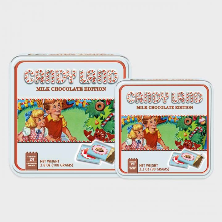 Candy Land chocolate game in luxury tin can Gamesformotion