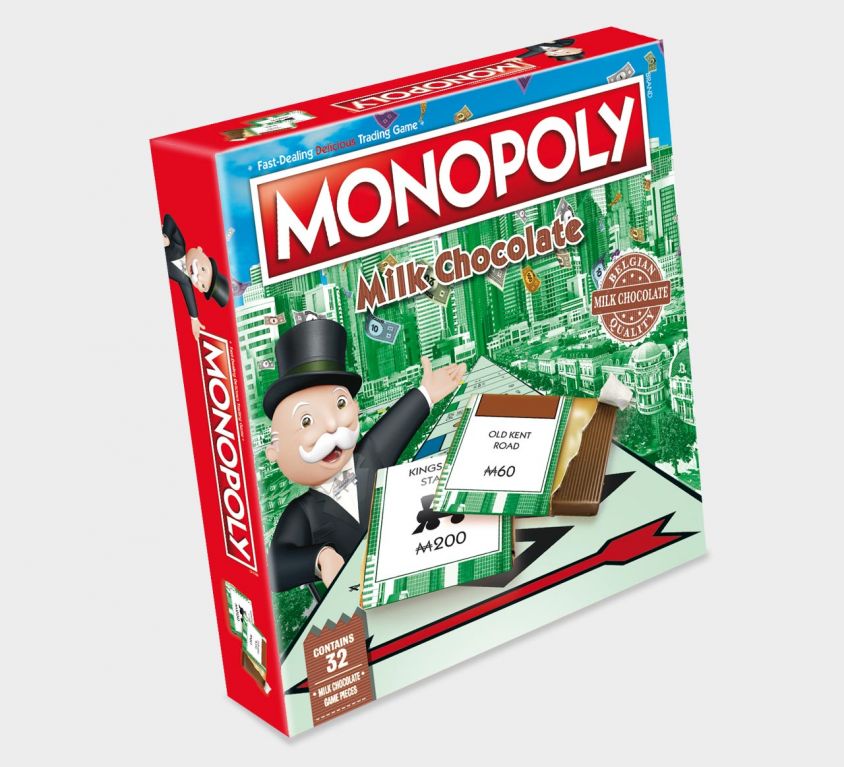 Monopoly chocolade spel